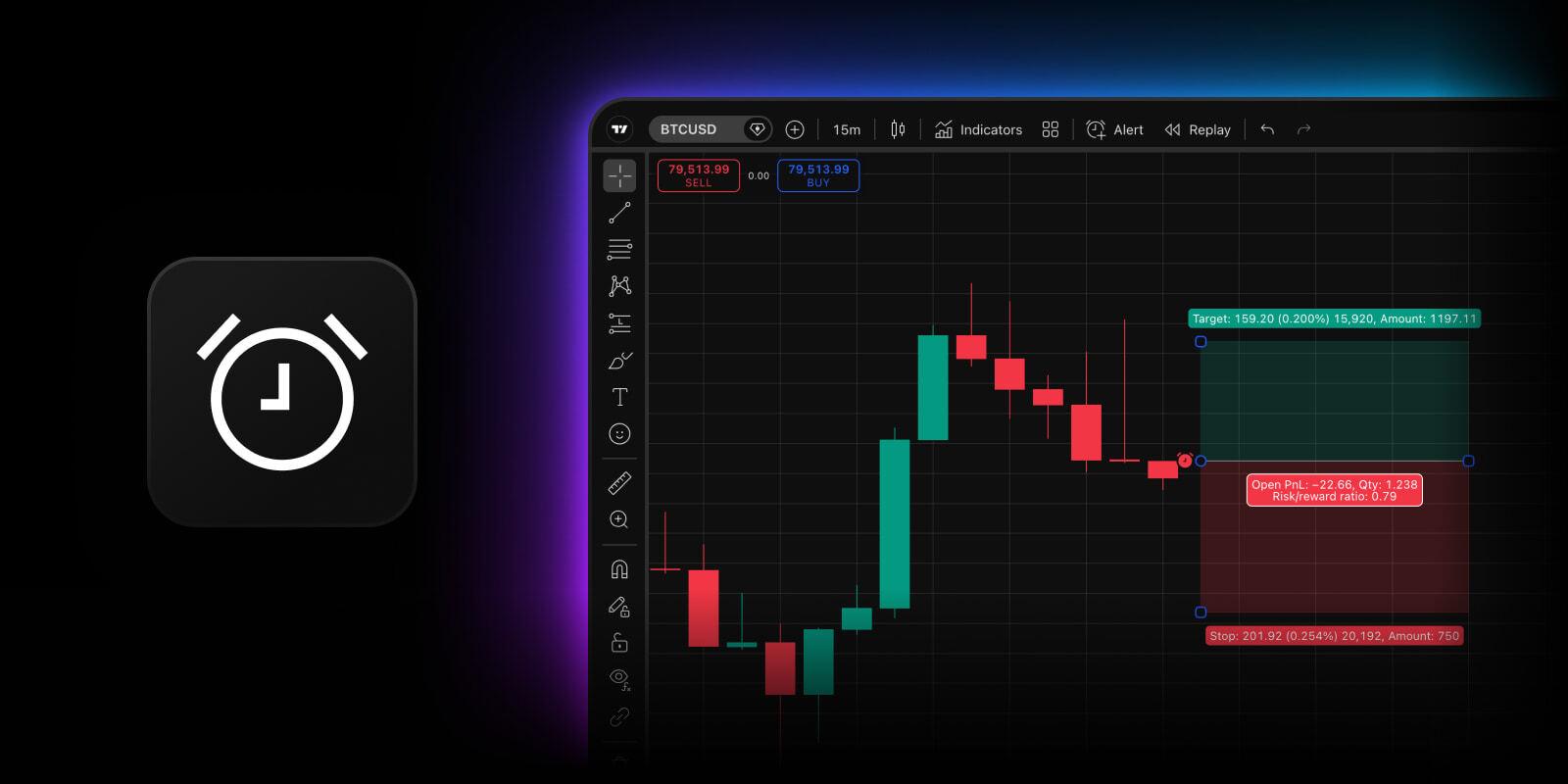 TradingView Adds Alerts to Long/Short Position Drawings