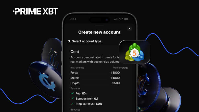 PrimeXBT Introduces MT5 Cent Account for Retail Traders